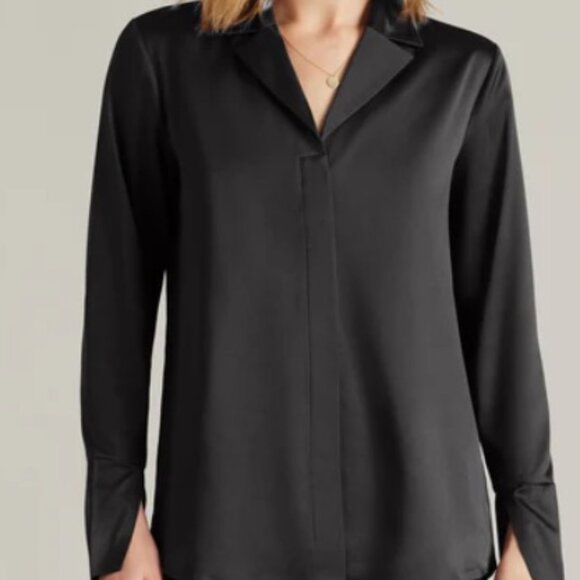 RHONE Women's Party Blouse XL Satin NWT $148 - Picture 2 of 12